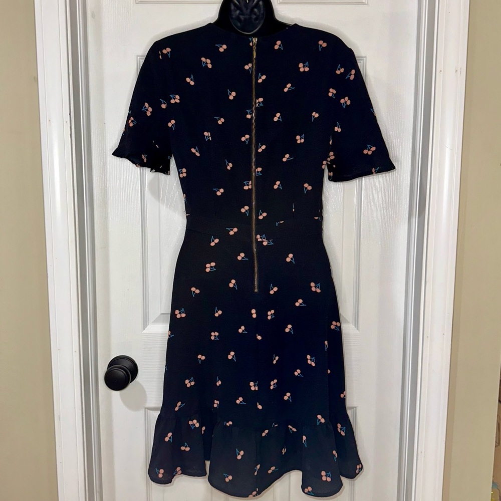 Cherries Faux Wrap Dress - Picture 3 of 4